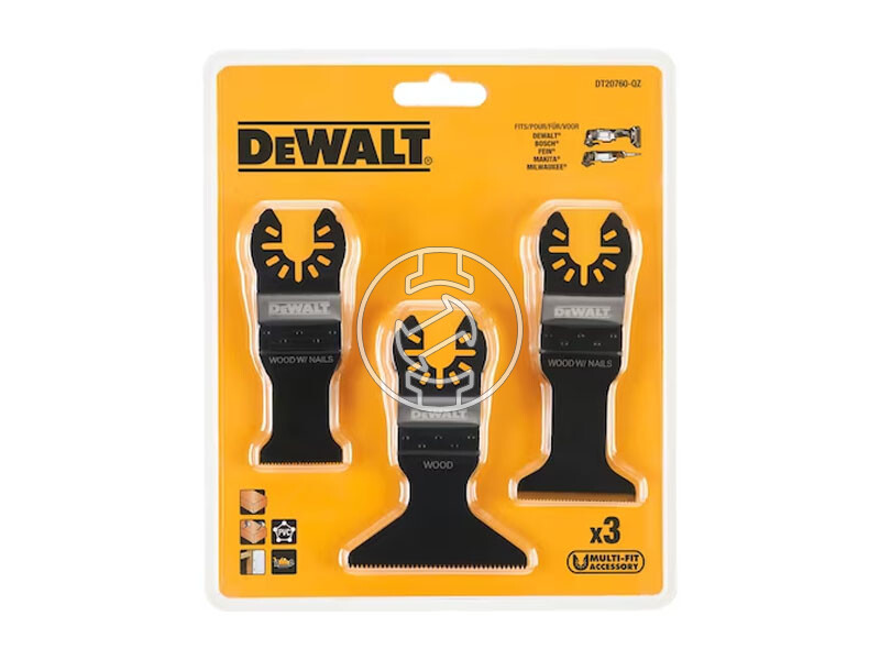 DeWalt 3 részes multi általános szett oszcilláló multigéphez