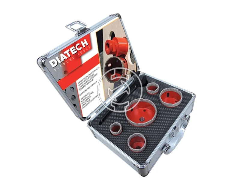 Diatech gyémántfúrókorona készlet sarokcsiszolóra 20-27-35-55-68 mm
