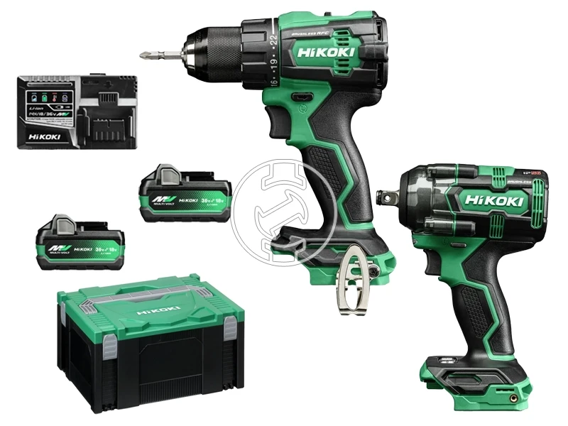 HiKOKI KC18DEWJZ akkus gép szett