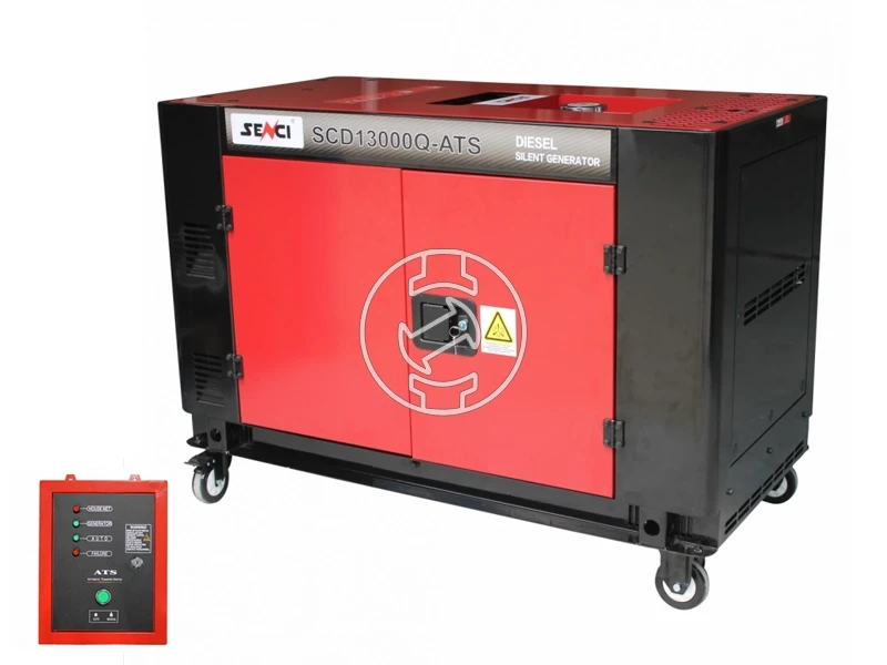Senci SCD13000Q-3-ATS dízelmotoros háromfázisú aggregátor