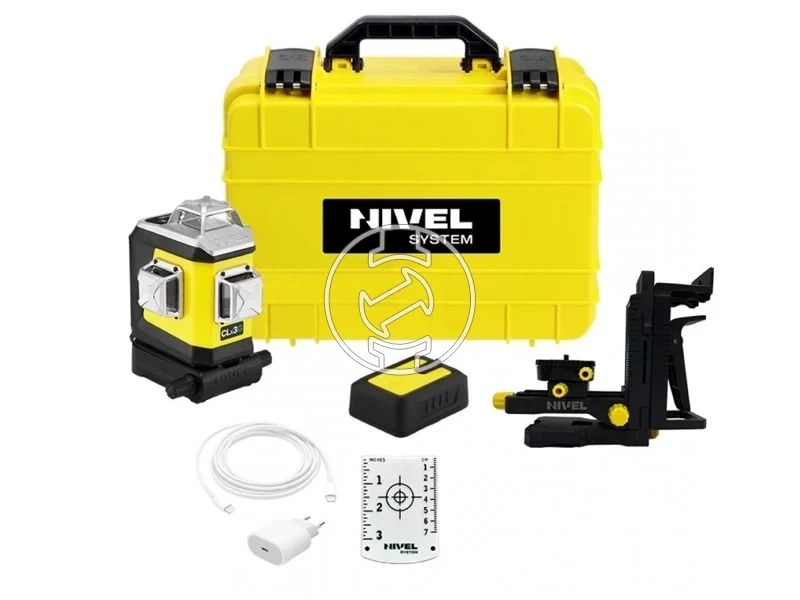 Nivel System CL3G vonallézer Hatósugár: 0 - 70 m | 1 x 8 Ah akku + töltő | Kofferben