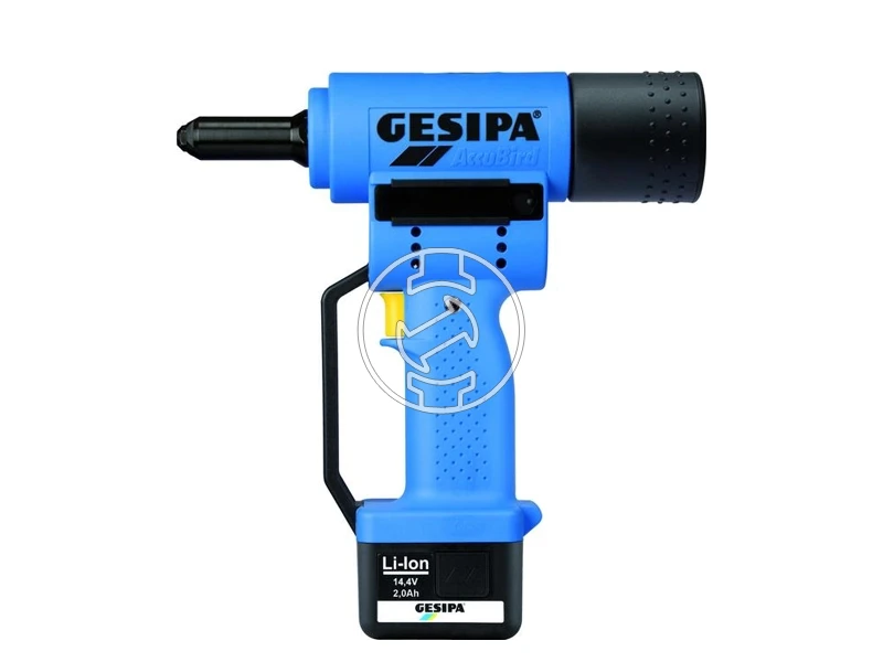 Gesipa AccuBird akkus popszegecselő 14,4 V | 2,4 - 6 mm | 10000 N | Szénkefés | 1 x 2 Ah akku | Kartondobozban