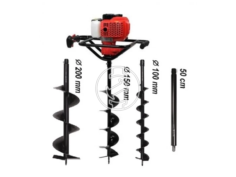 Yato YT-84660 benzin motoros függőleges földfúró 3 földfúró szárral