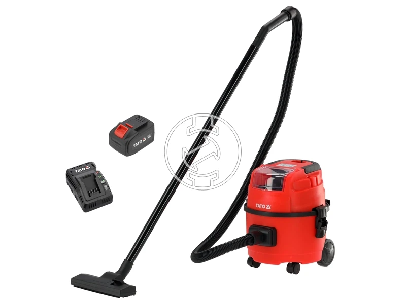 Yato YT-85690 akkus porszívó 18 v | 15 l | L | Szénkefementes | 1 x 9 Ah akku + töltő