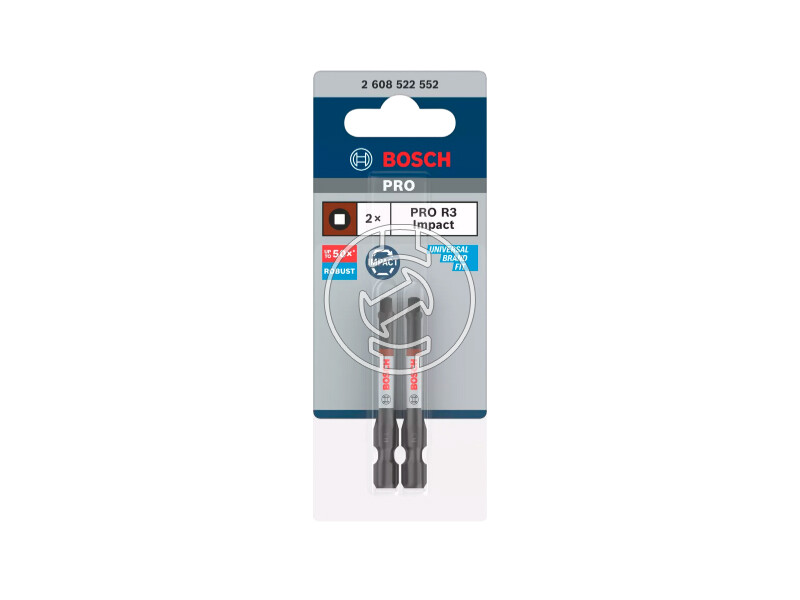 Bosch PRO Robertson torx behajtóbit R3, 55 mm, 2 db