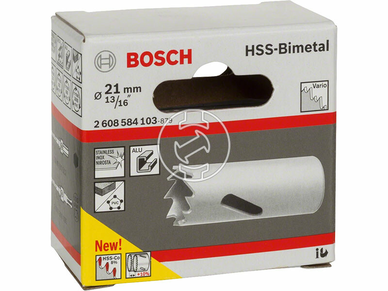 21 mm HSS-bimetál Standard körkivágó