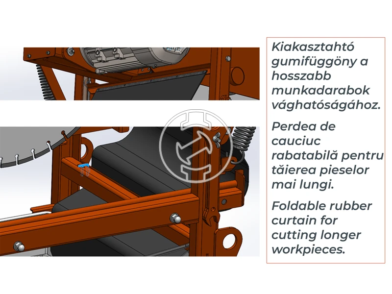 ZIVtec KTV650EF elektromos asztali téglavágógép
