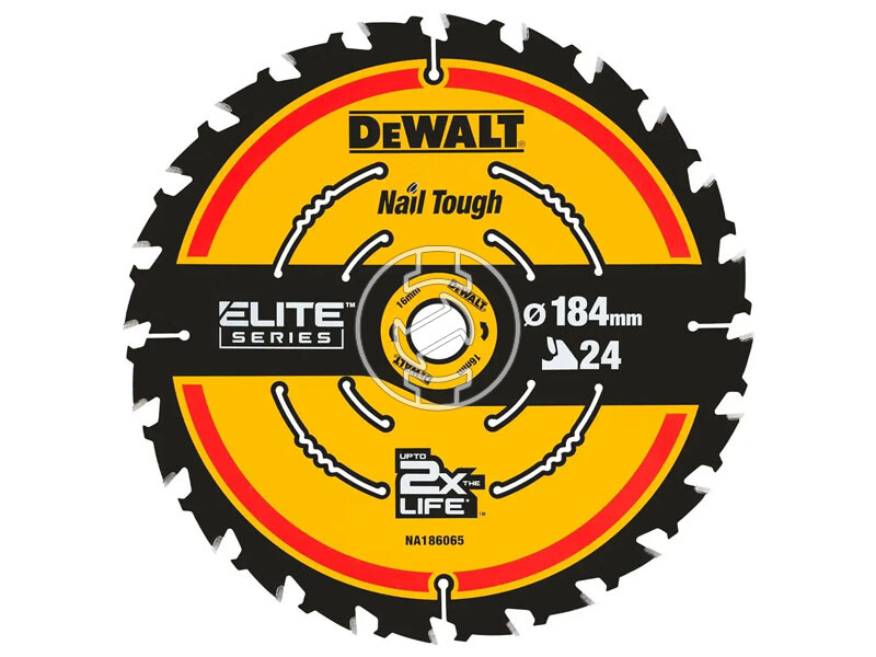 DeWalt ELITE körfűrészlap 184 mm x 20 mm 24 T