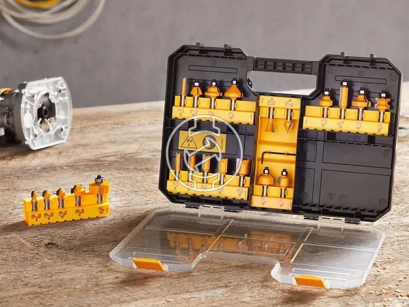 DeWalt felsőmaró kés készlet 22 db