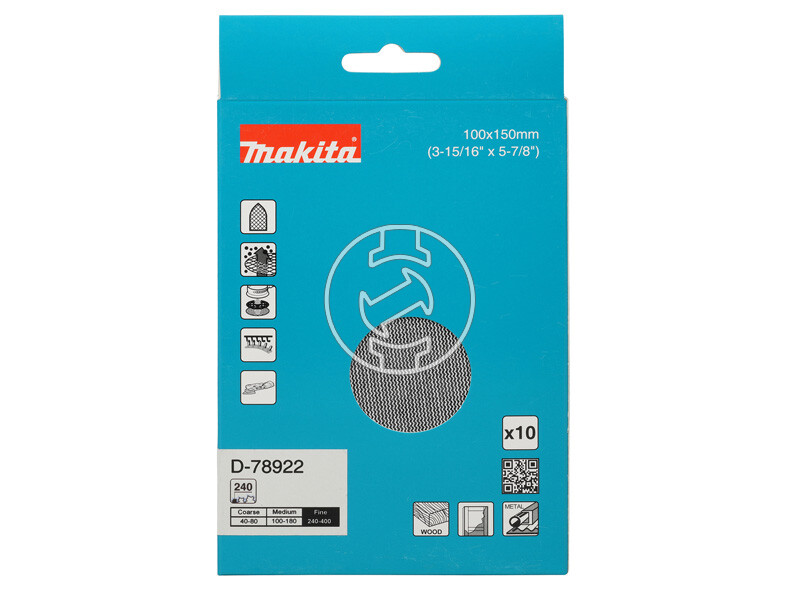 Makita tépőzáras delta csiszolóháló 100x150 mm A240