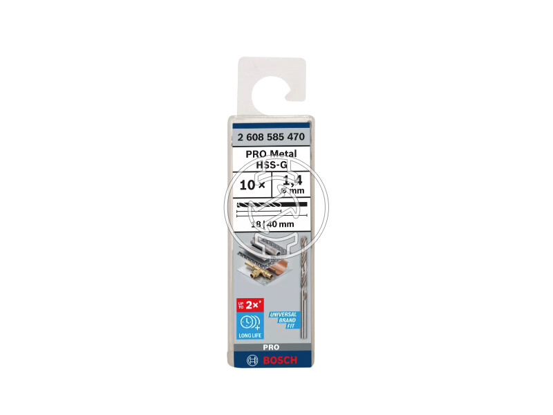 Bosch PRO Metal HSS-G hSS-G fémfúró 1,4 x 18 x 40 mm