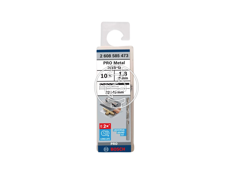 Bosch PRO Metal HSS-G hSS-G fémfúró 1,8 x 22 x 46 mm