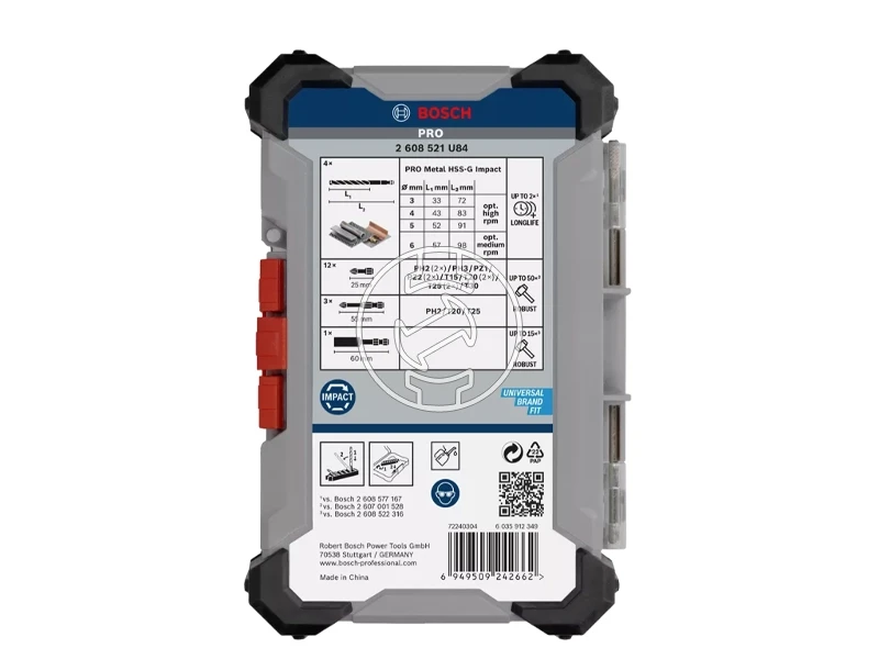 Bosch PRO Impact szerszám készlet 20 részes, fém