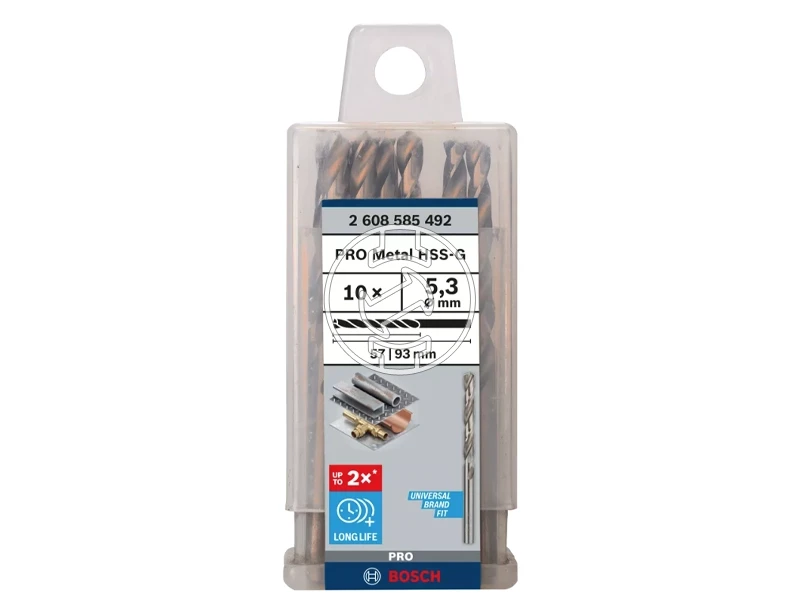 Bosch x 86 mm HSS-G fémfúró 10 db