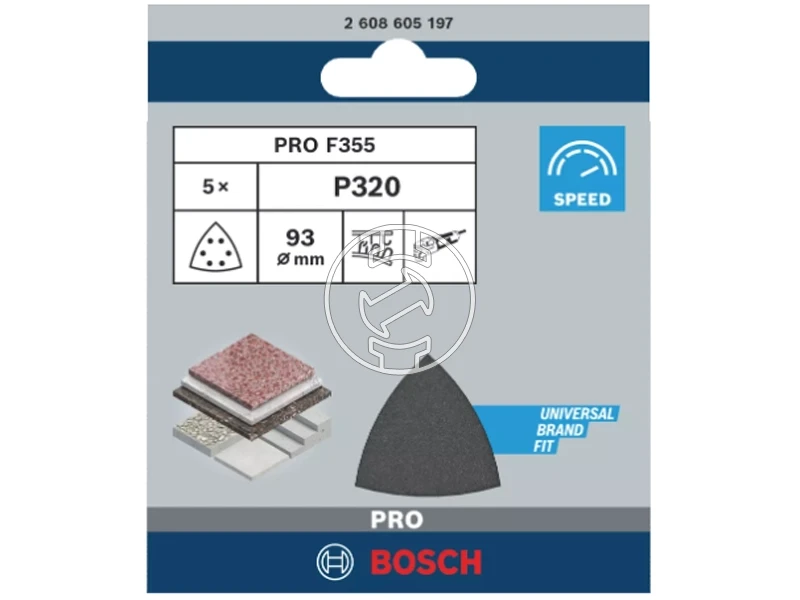 Bosch PRO F355 multicsiszolólap 93 mm, G320