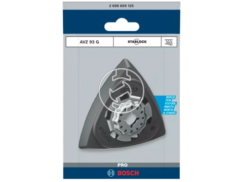 Bosch PRO AVZ 93 G háromszög alakú csiszolótalp oszcilláló multigéphez 93 mm