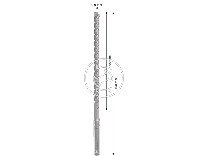 Bosch PRO SDS plus-5X sDS-Plus négyélű fúrószár 9,5 x 100 x 160 mm