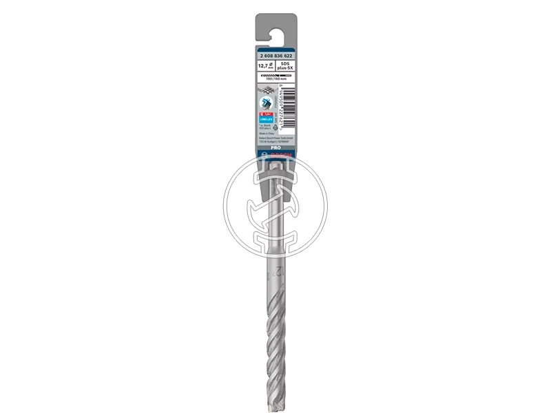 Bosch PRO SDS plus-5X sDS-Plus négyélű fúrószár 12,7 x 100 x 160 mm