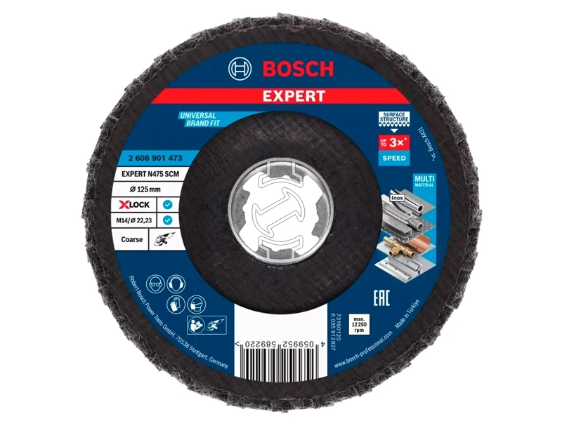 Bosch 125 mm X-Lock lamellás csiszolótárcsa