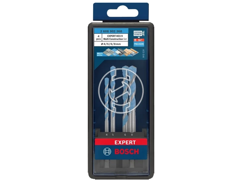Bosch EXPERT HEX-9 többfunkciós fúrószár készlet  4/5/6/8 mm 4 részes