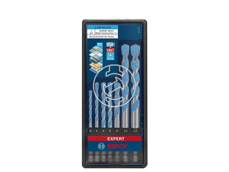 Bosch EXPERT HEX-9 többfunkciós fúrószár készlet 4-12 mm 7részes