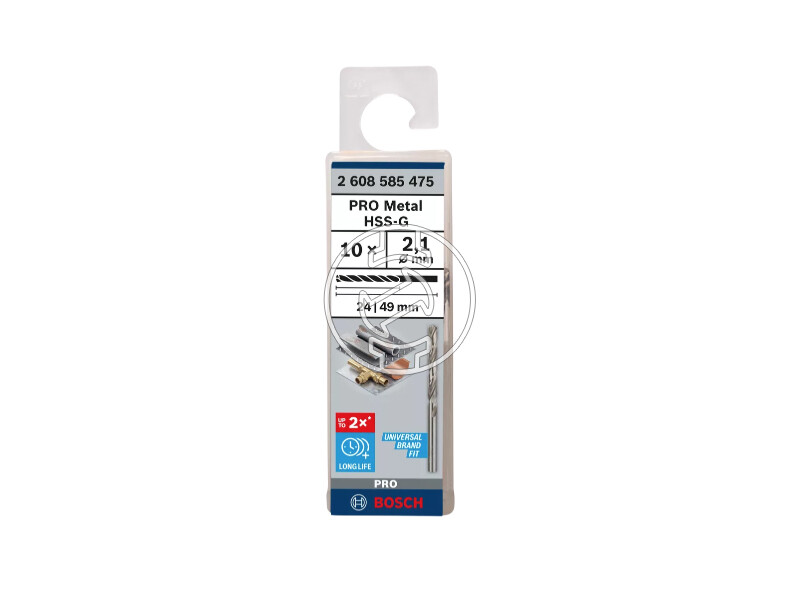 Bosch PRO Metal HSS-G hSS-G fémfúró 2,1 x 24 x 49 mm