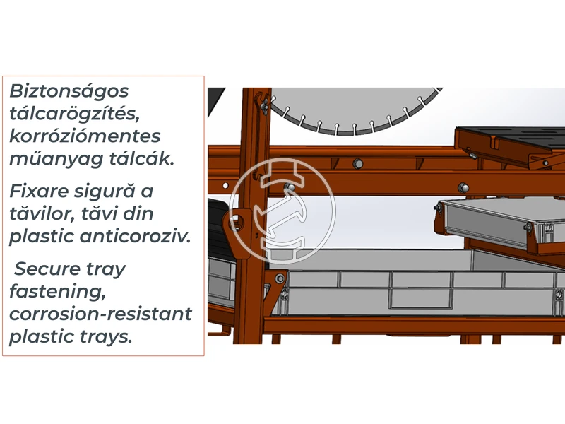 ZIVtec KTV650EF elektromos asztali téglavágógép
