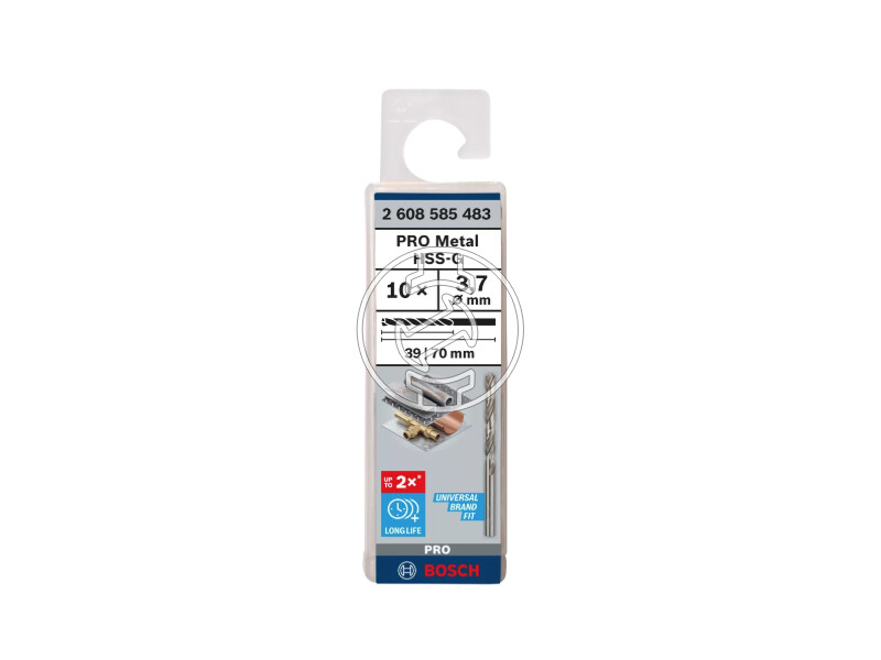 Bosch PRO Metal HSS-G hSS-G fémfúró 3,7 x 39 x 70 mm