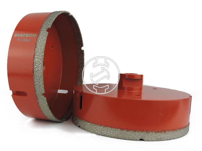 Diatech 130 mm M14 gyémántfúrókorona sarokcsiszolóra
