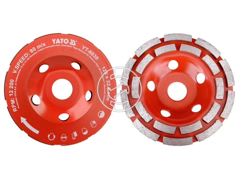 Yato gyémánt csiszolótárcsa 125x22,23 mm