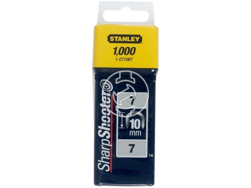 Stanley tűzőkapocs 10 mm, C, 1000 db