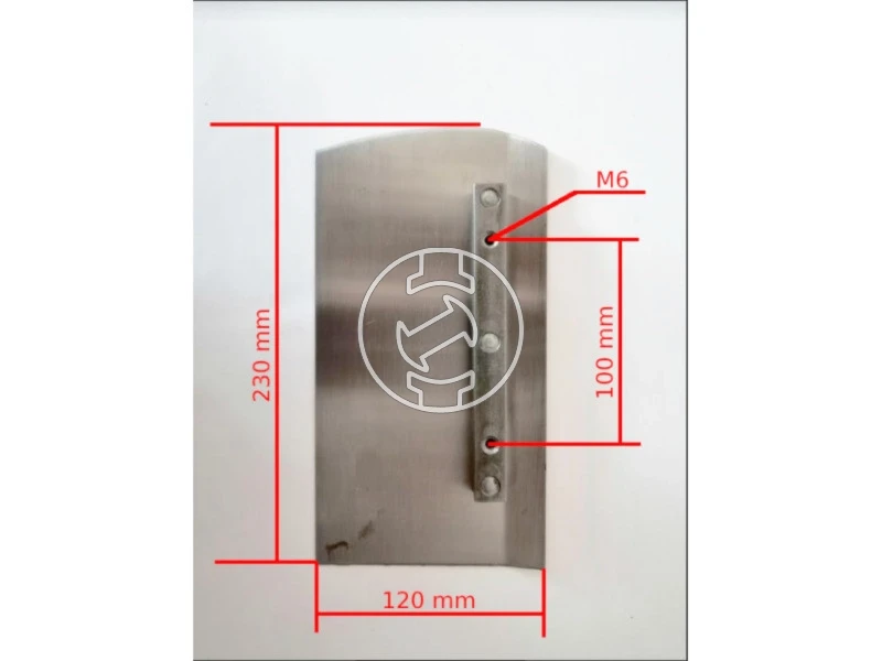 Beton Trowel kerekített betonsimító glettlapát 600 mm, 4 db