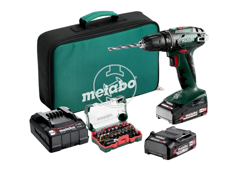 Metabo BS 18 akkus fúrócsavarozó tokmányos 2x2Ah LiPw, SC30