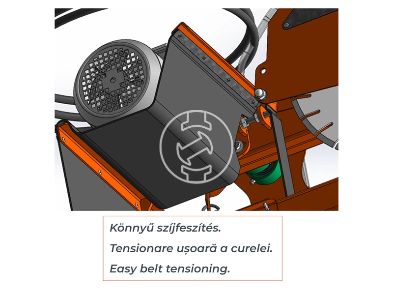 ZIVtec KTV400EF elektromos asztali téglavágó gép 230 V | 2200 W | 450 mm | Vágási mélység 145 mm | Tárcsaátmérő 400 x 25,4 mm