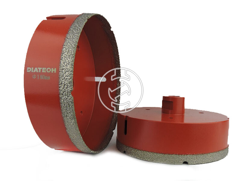 Diatech 140 mm M14 gyémántfúrókorona sarokcsiszolóra
