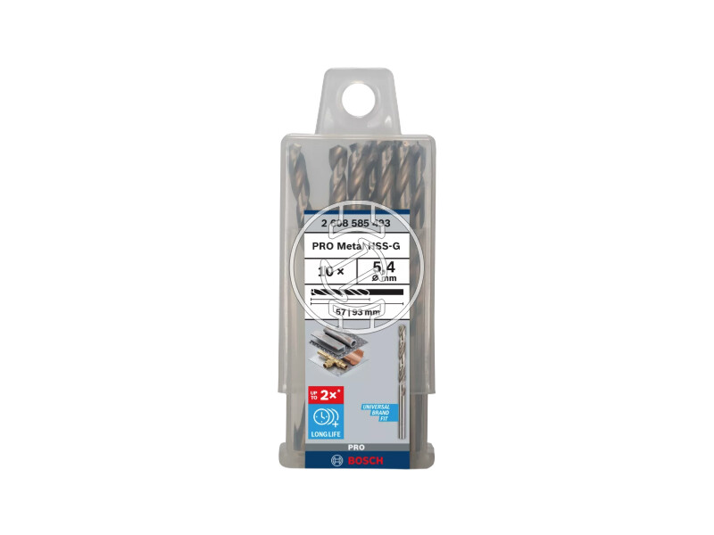 Bosch PRO Metal HSS-G hSS-G fémfúró 5,4 x 57 x 93 mm