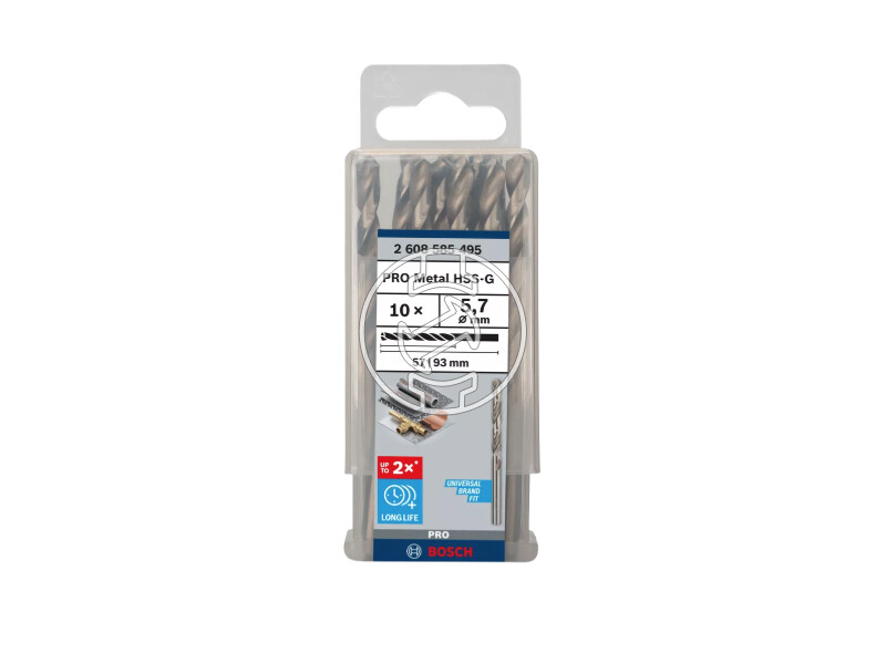 Bosch PRO Metal HSS-G hSS-G fémfúró 5,7 x 57 x 93 mm