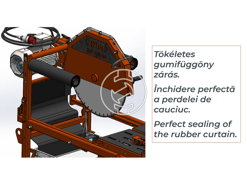 ZIVtec KTV650EF elektromos asztali téglavágógép