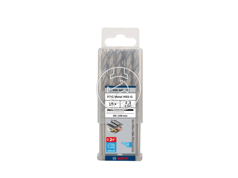 Bosch PRO Metal HSS-G hSS-G fémfúró 7,1 x 69 x 109 mm