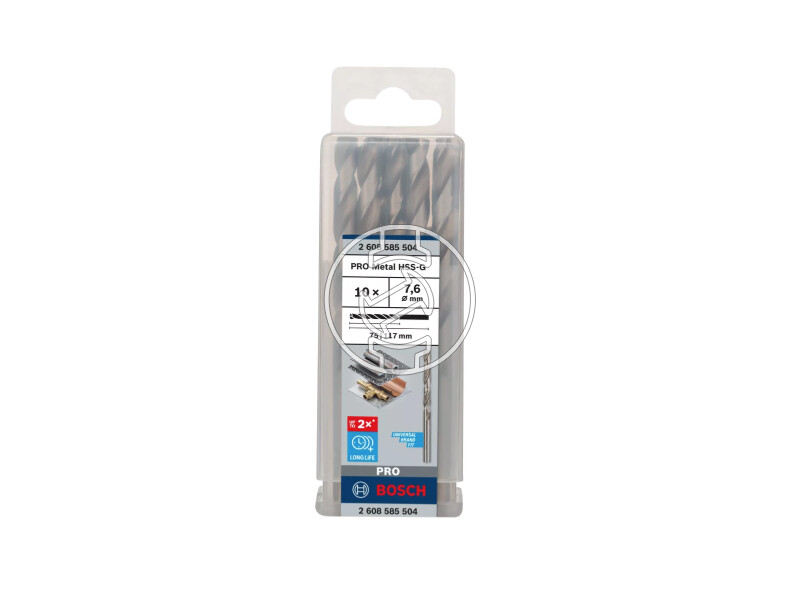 Bosch PRO Metal HSS-G hSS-G fémfúró 7,6 x 75 x 117 mm