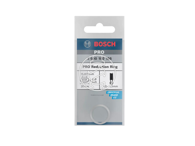 Bosch PRO adapter szűkítőgyűrű 20 x 0,8 x 15,875 mm