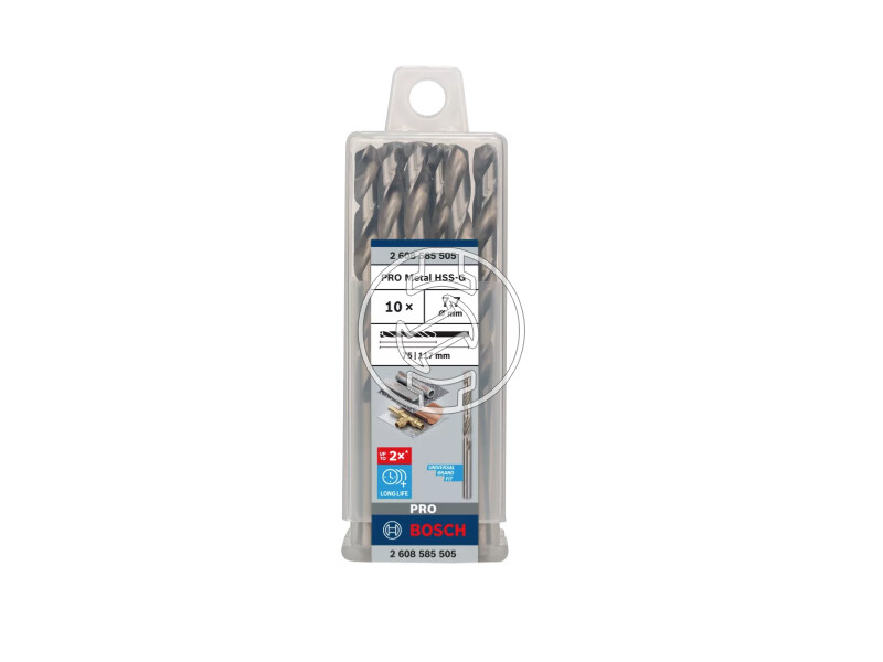 Bosch PRO Metal HSS-G hSS-G fémfúró 7,7 x 75 x 117 mm