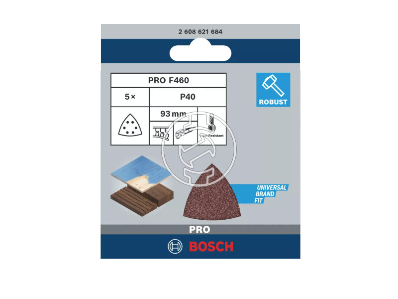 Bosch PRO F460 multicsiszolólap 93 x 93 mm, G40
