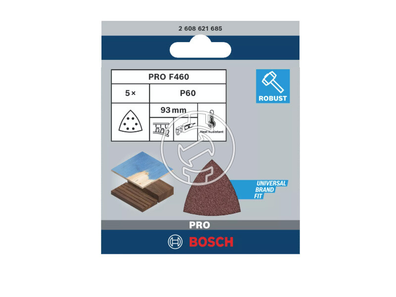 Bosch PRO F460 multicsiszolólap 93 x 93 mm, G60
