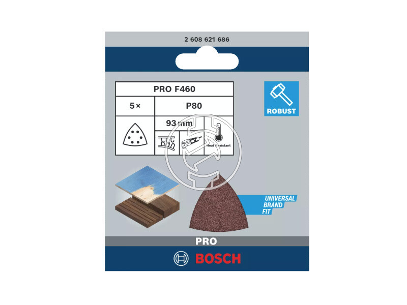 Bosch PRO F460 multicsiszolólap 93 x 93 mm, G80