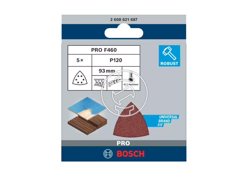 Bosch PRO F460 multicsiszolólap 93 x 93 mm, G120
