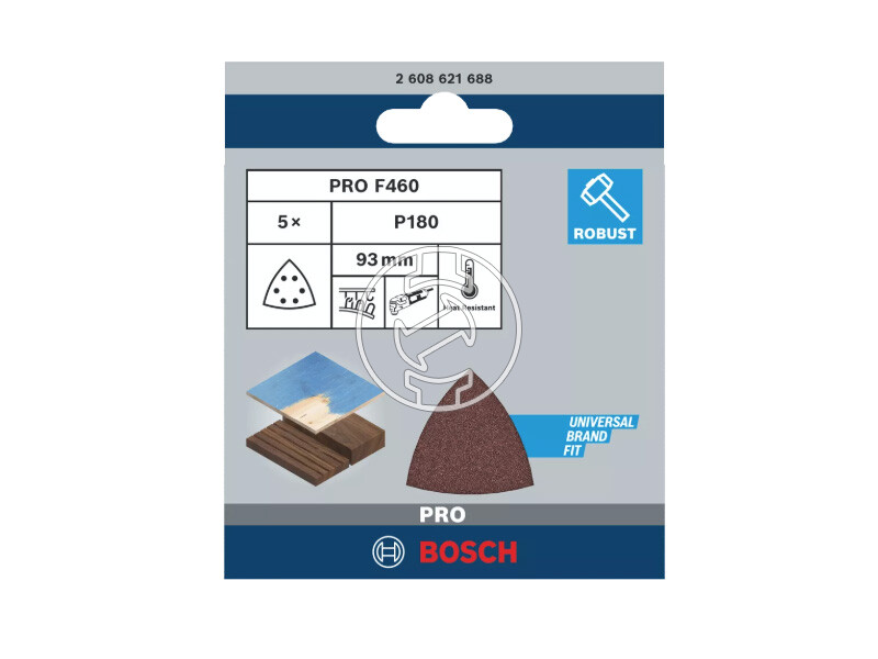 Bosch PRO F460 multicsiszolólap 93 x 93 mm, G180