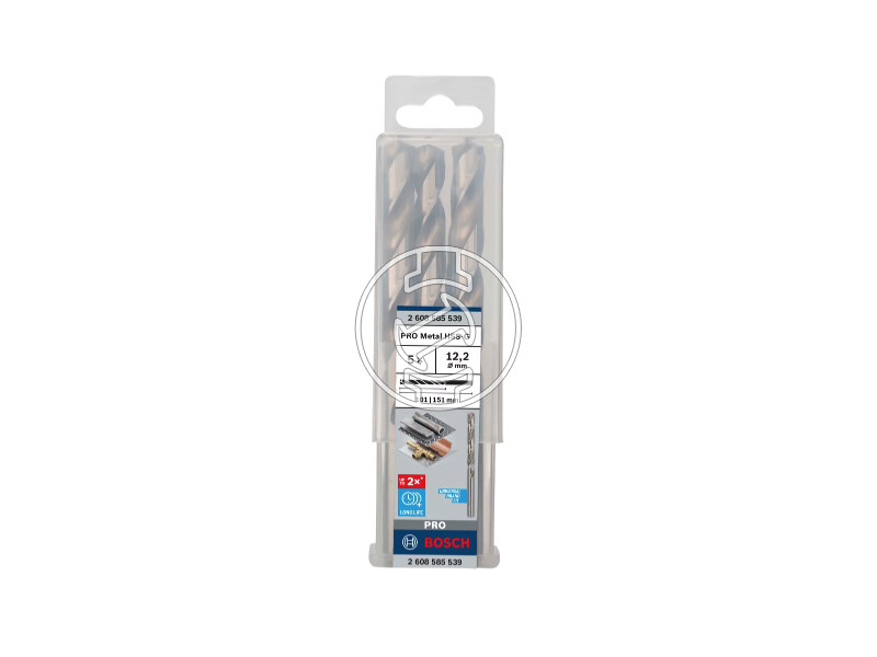 Bosch PRO Metal HSS-G hSS-G fémfúró 12,2 x 101 x 151 mm