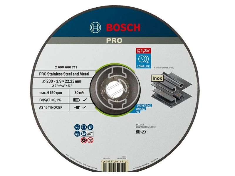 Bosch 230 x 22,23 x 1,9 mm vágókorong