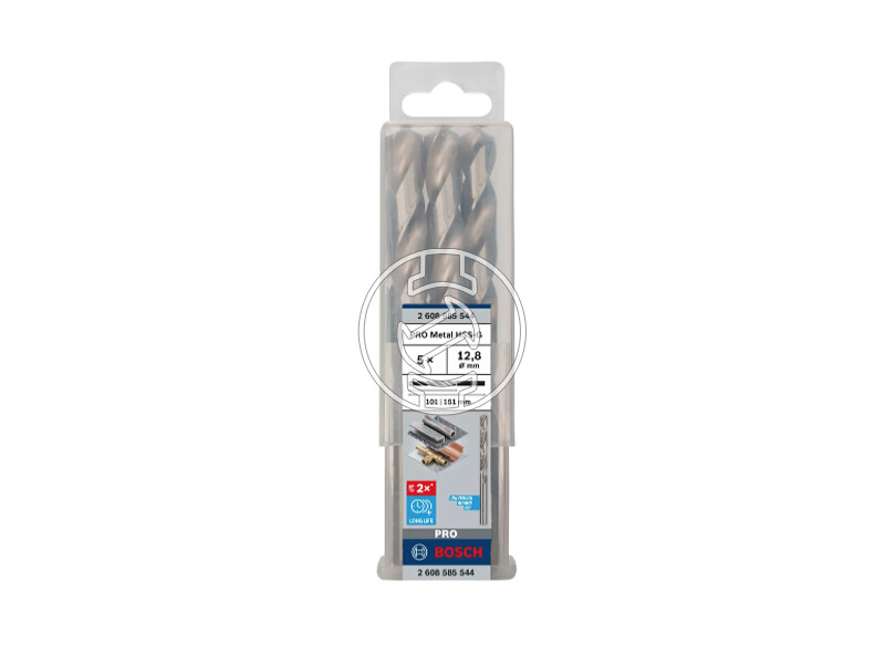 Bosch PRO Metal HSS-G hSS-G fémfúró 12,8 x 101 x 151 mm